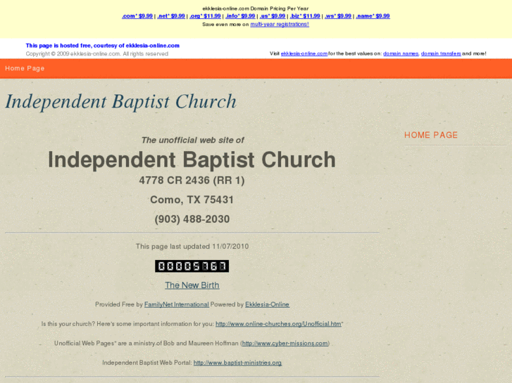 www.independent-baptist-church.net