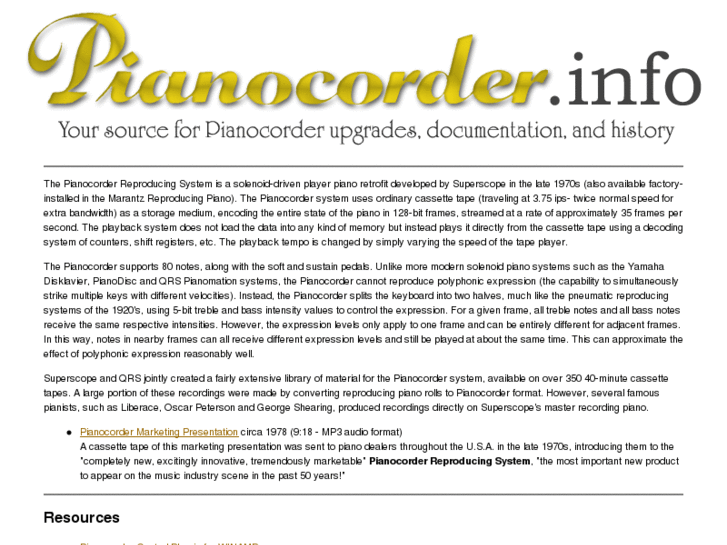 www.pianocorder.info