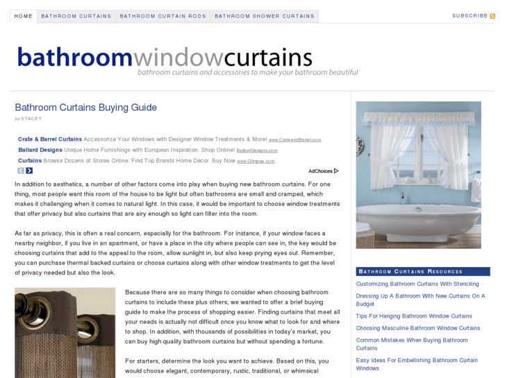 www.bathroomwindowcurtains.net