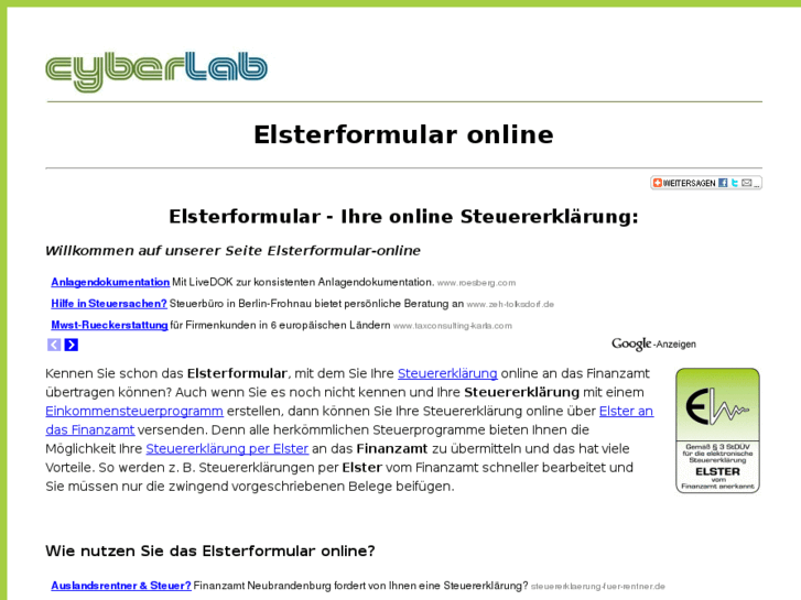 www.elsterformular-online.de