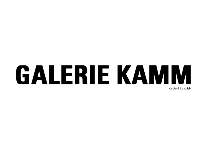 www.galeriekamm.de