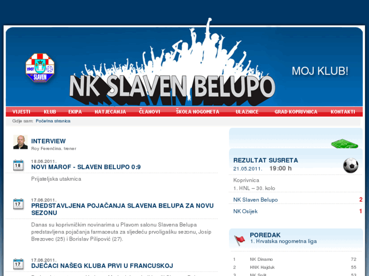 www.nk-slaven-belupo.hr