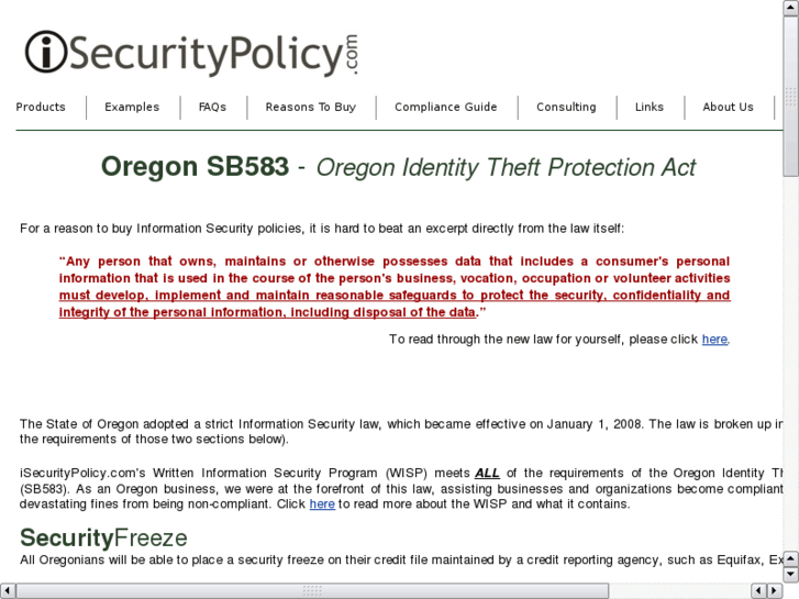 www.oregonidentitytheftprotectionact.com