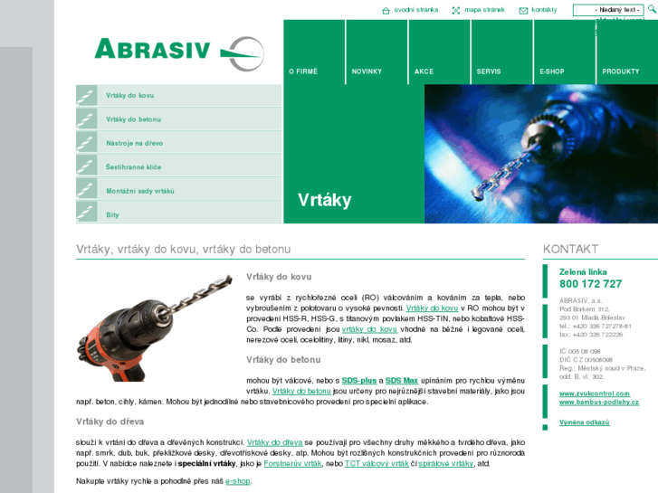 www.vrtaky-abrasiv.cz