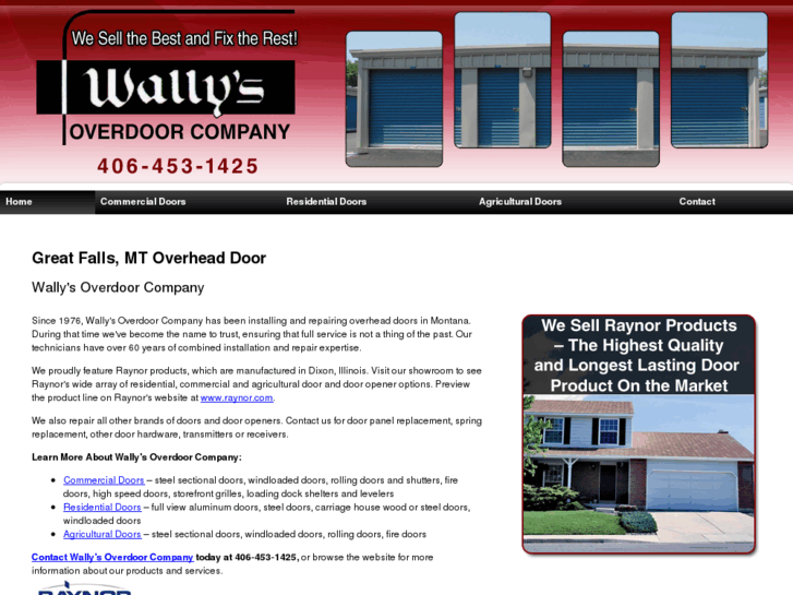 www.wallysgaragedoorsmt.com