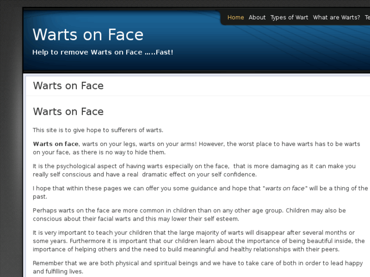 www.warts-on-face.com