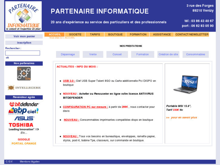 www.partenaire-informatique89.fr
