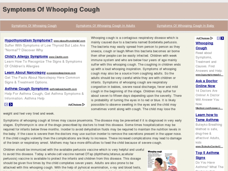 www.symptomsofwhoopingcough.com