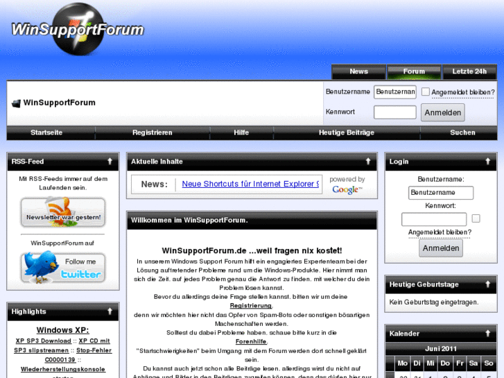 www.winsupportforum.de