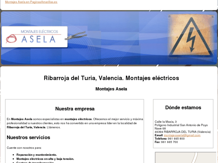 www.montajeselectricosasela.com