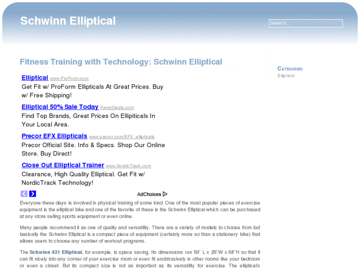 www.schwinnelliptical.net
