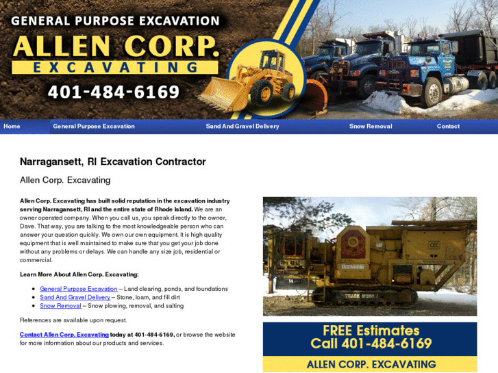 www.allencorpexcavating.com