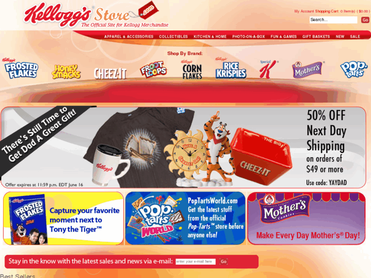 www.kelloggsstore.com