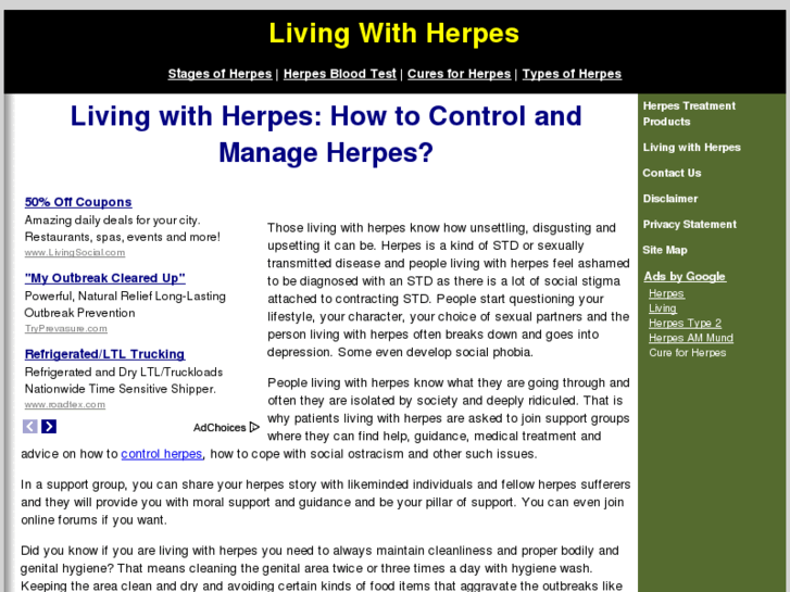 www.livingwithherpes.org