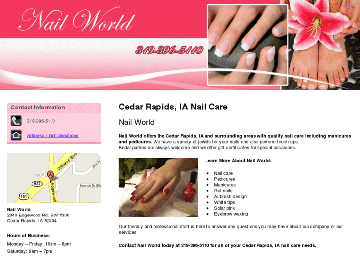 www.nailworldofcedarrapids.com