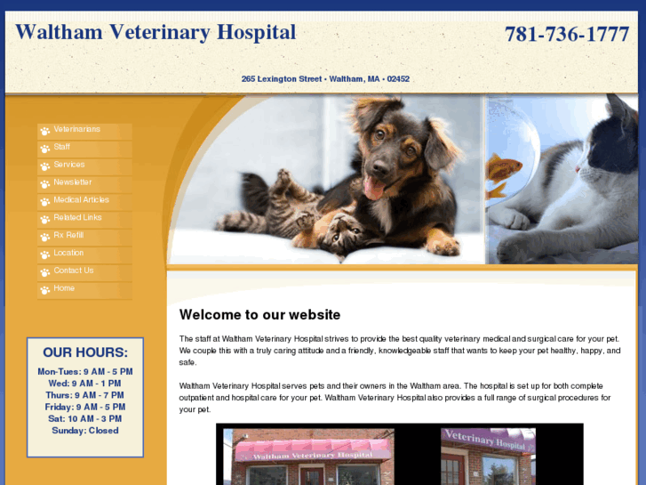 www.walthamveterinaryhospital.com