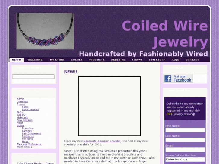 www.coiledwirejewelry.com