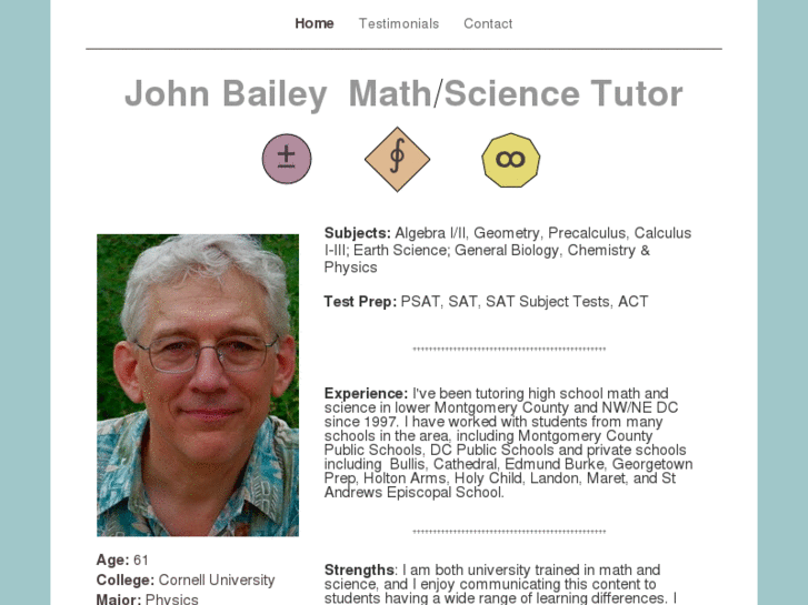 www.johnbaileytutor.com