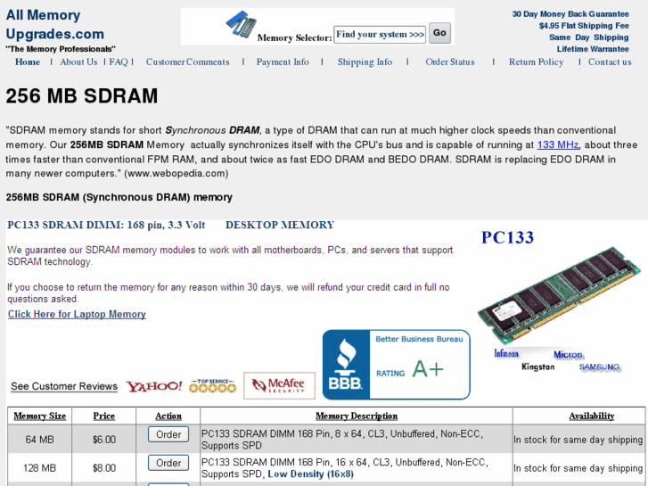 www.256mbsdram.com