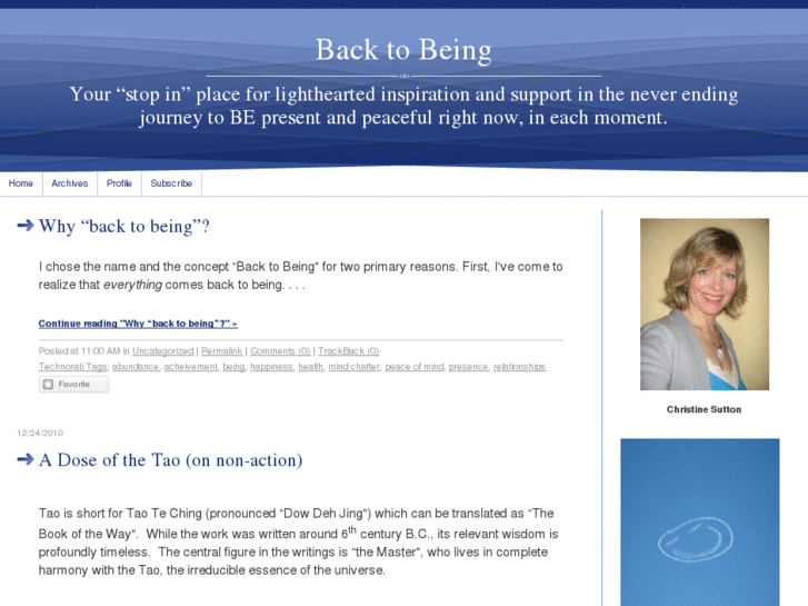 www.backtobeing.com