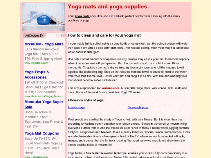 www.destiny-yoga-supplies.com