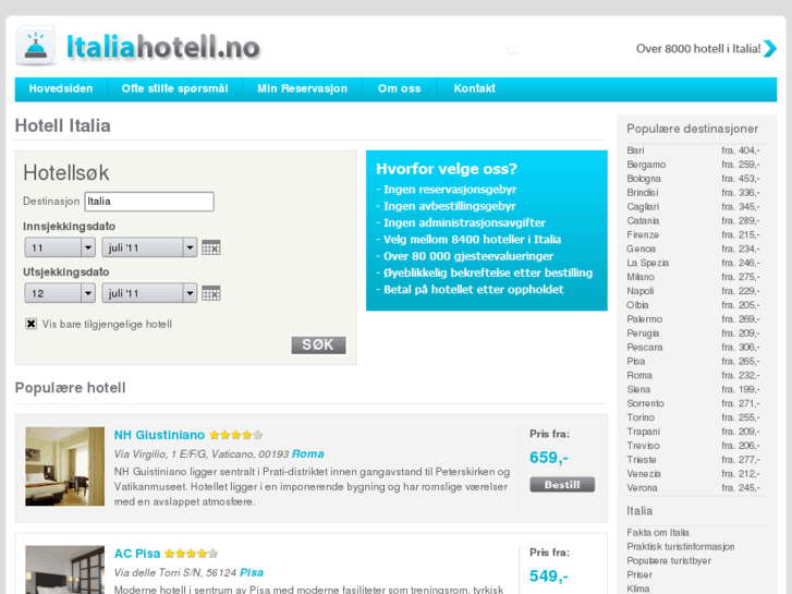 www.italiahotell.no