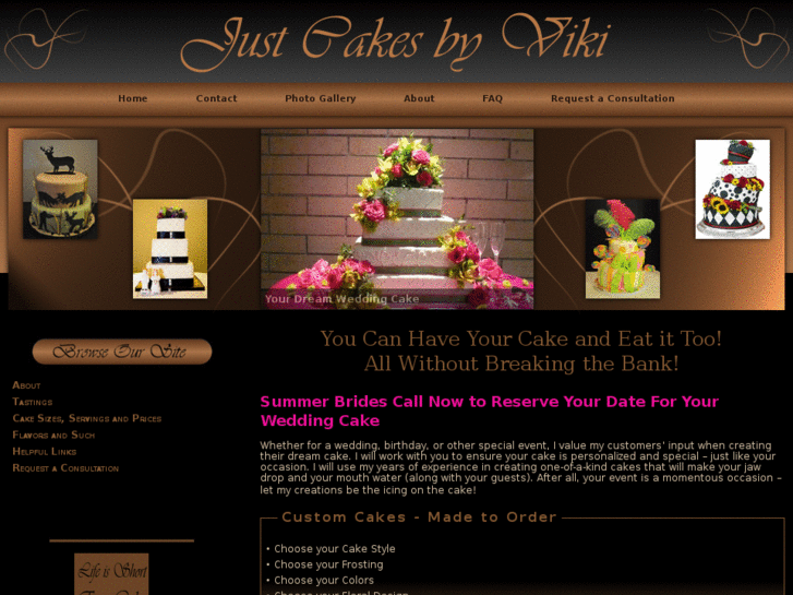 www.justcakesbyviki.com