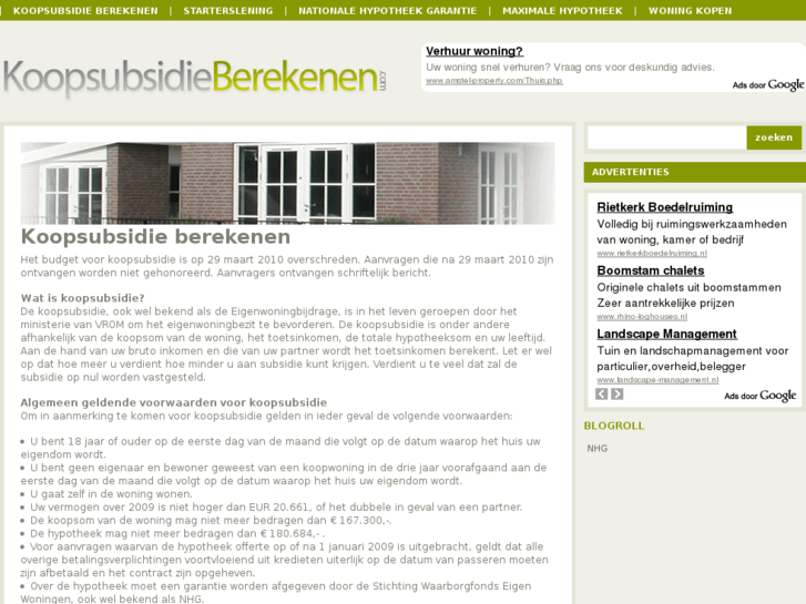 www.koopsubsidieberekenen.com