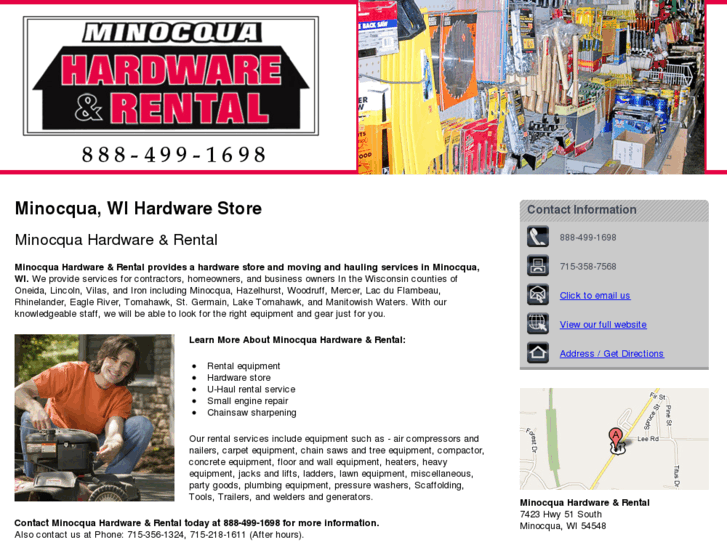 www.minocquahardwarerental.com