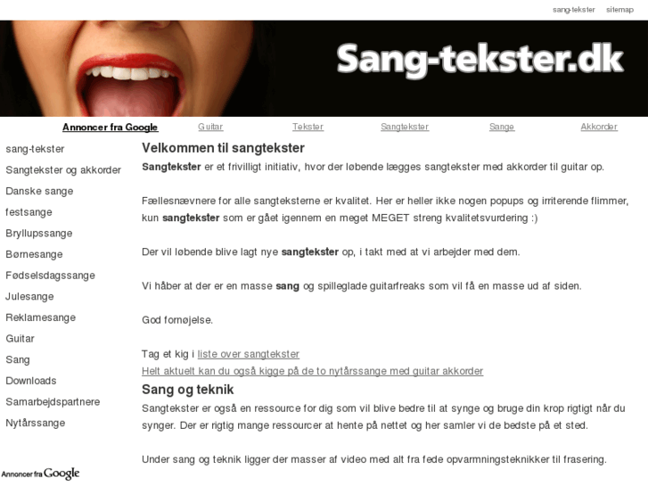 www.sang-tekster.dk