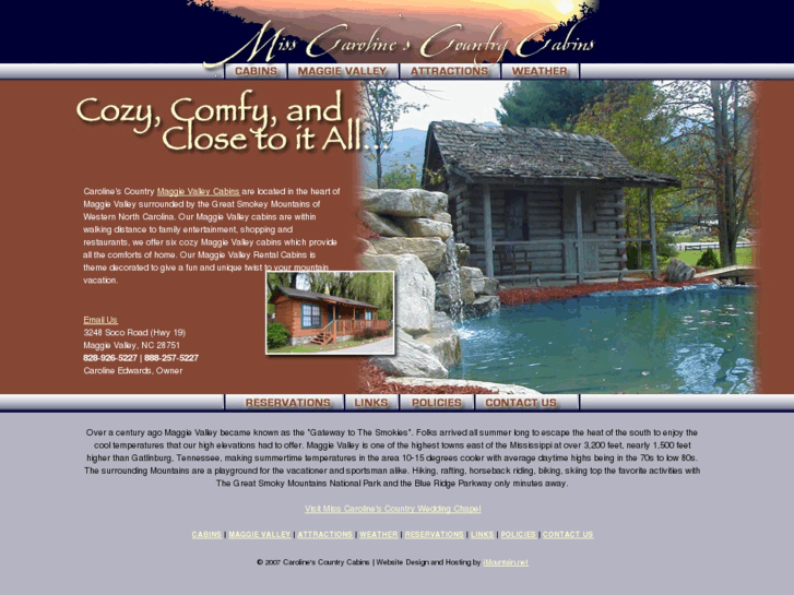 www.carolinescountrycabins.com