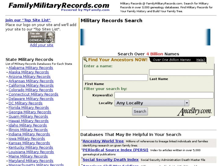 www.familymilitaryrecords.com