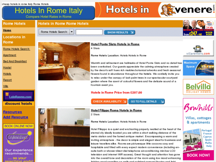 www.hotelsinromeitaly.co.uk