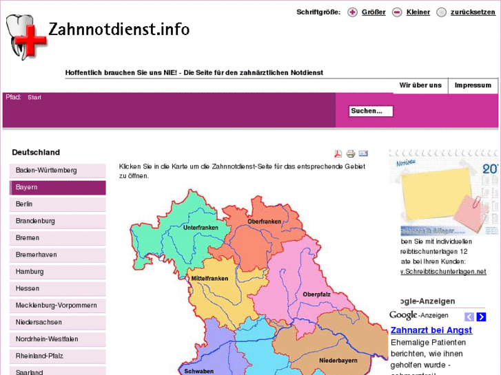 www.zahnnotdienst.de