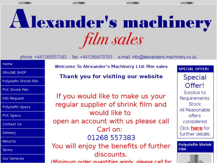 www.alexanders-machineryfilmsales.co.uk