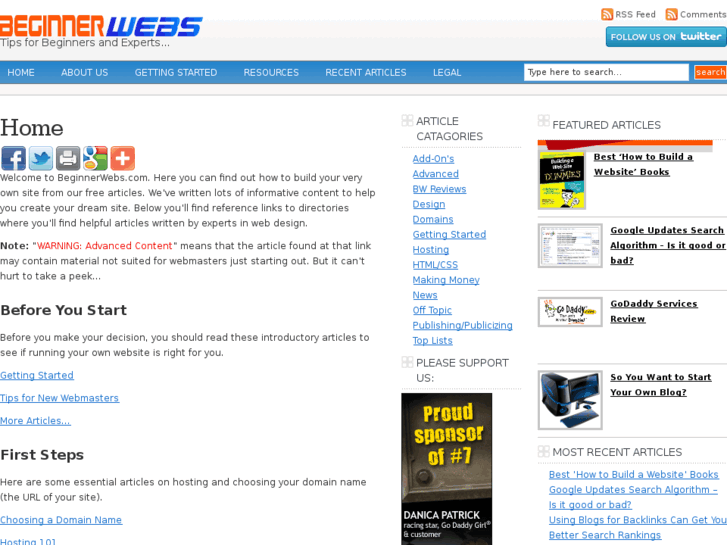 www.beginnerwebs.com