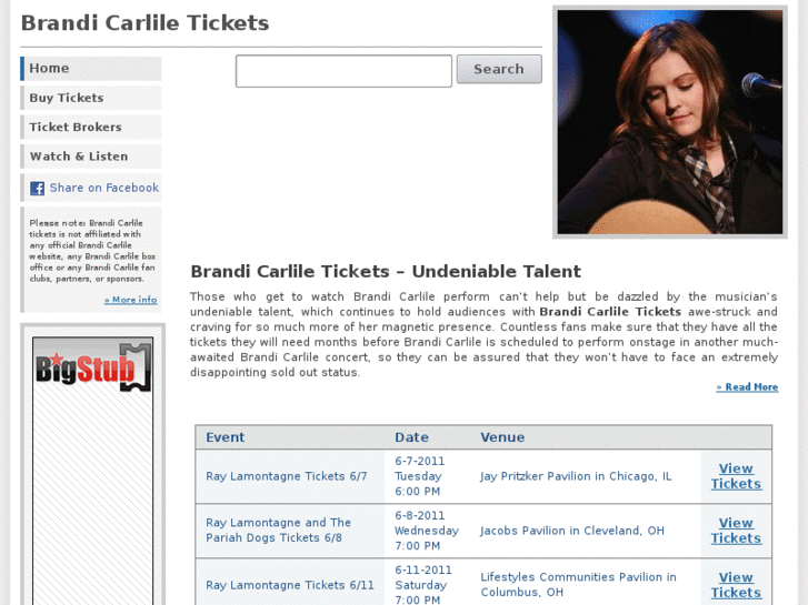 www.brandicarliletickets.com