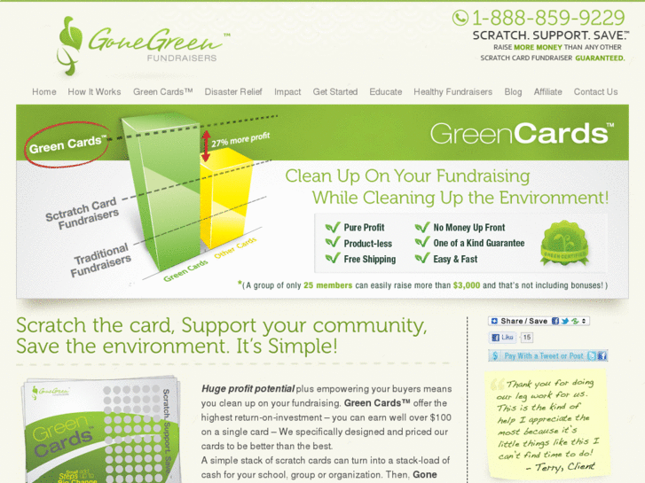 www.gonegreenfundraisers.com