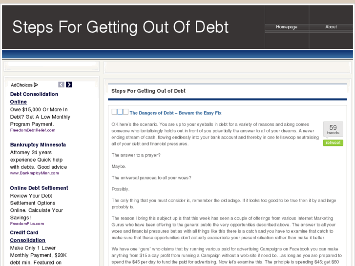 www.stepsforgettingoutofdebt.com