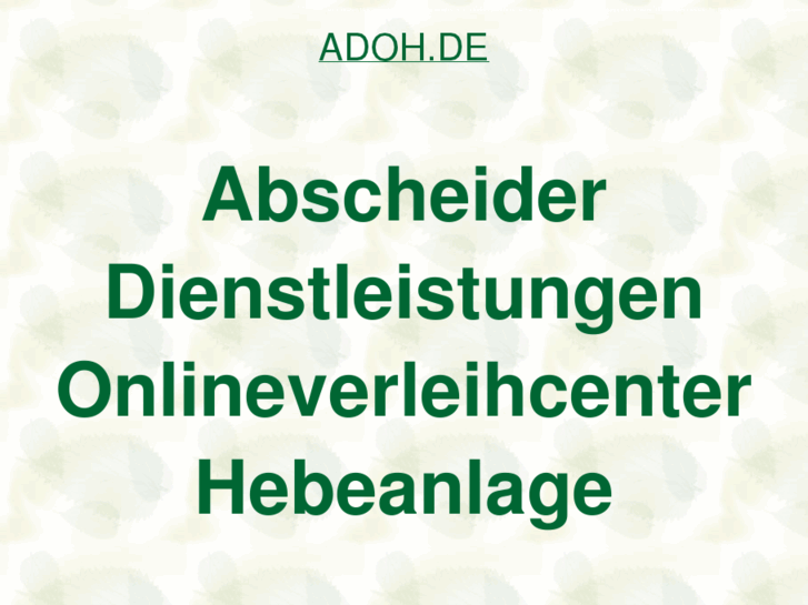 www.adoh.de