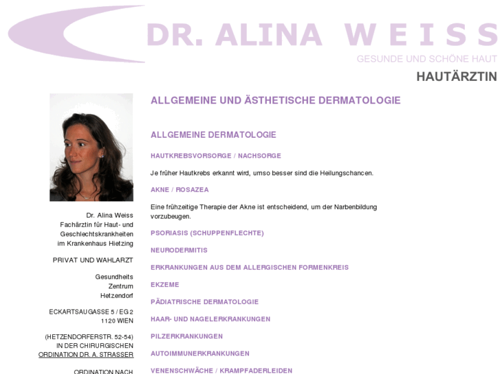 Hautarzt-Wien.Com: Dr. Alina Weiss - Hautärztin Wien