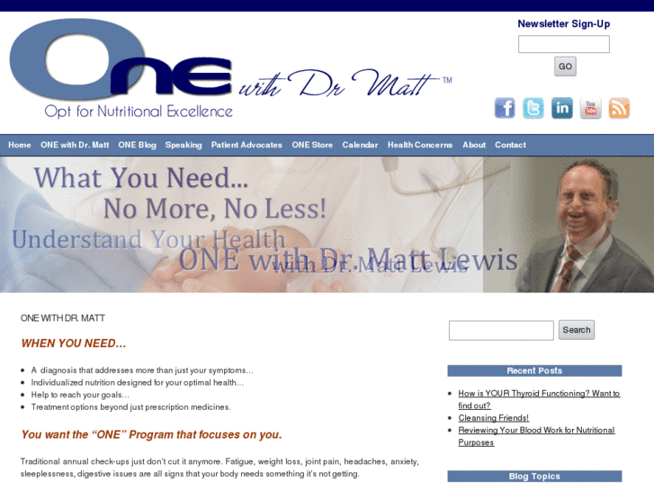 www.onewithdrmatt.com