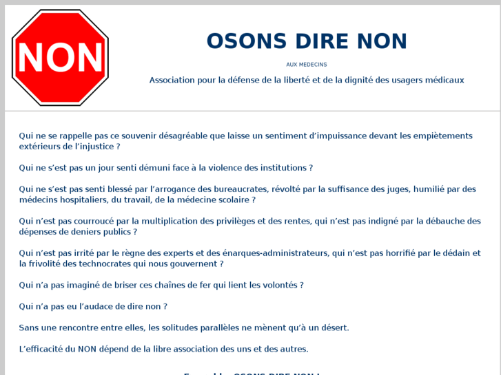 www.osonsdirenon.com