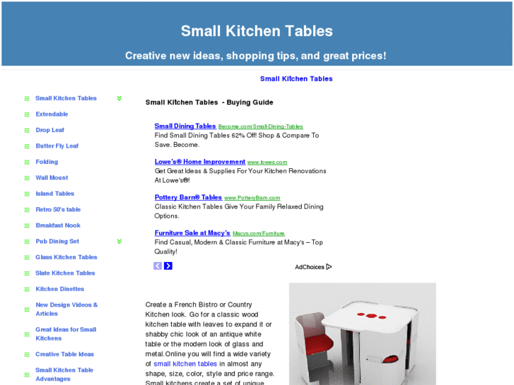 www.smallkitchentables.org