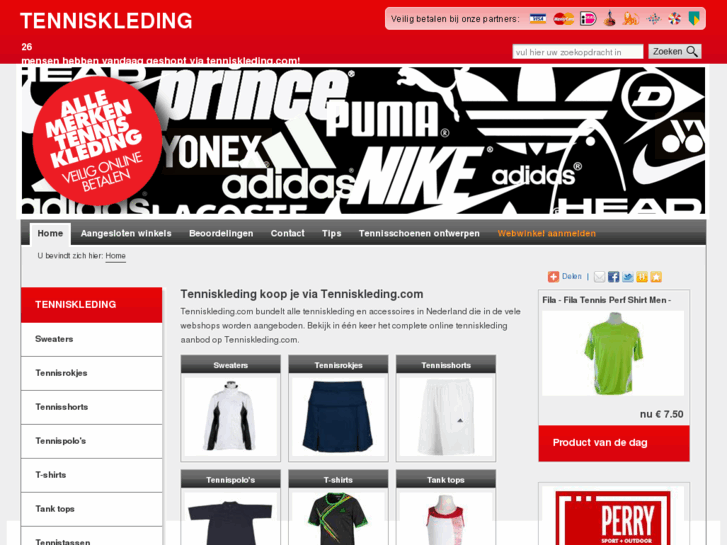 www.tenniskleding.com