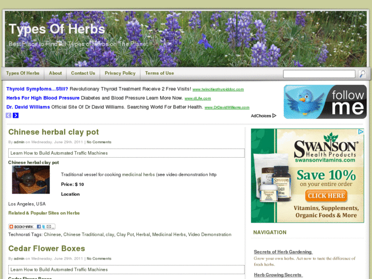 www.typesofherbs.org