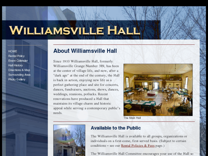 www.williamsvillehall.com