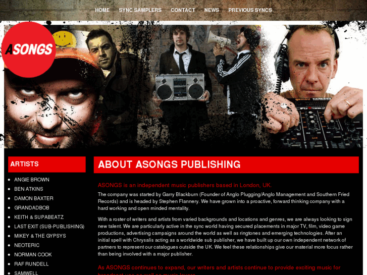 www.asongs.co.uk