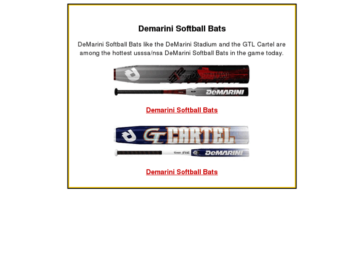 www.demarinisoftballbats.com