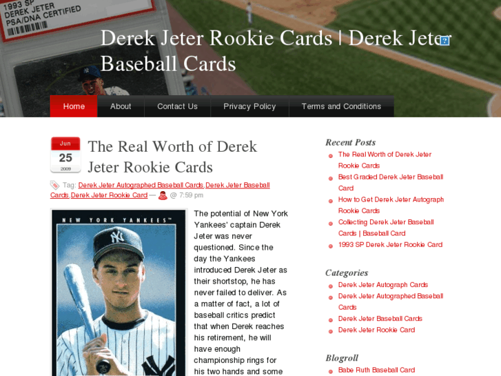 www.derekjeterrookiecards.net